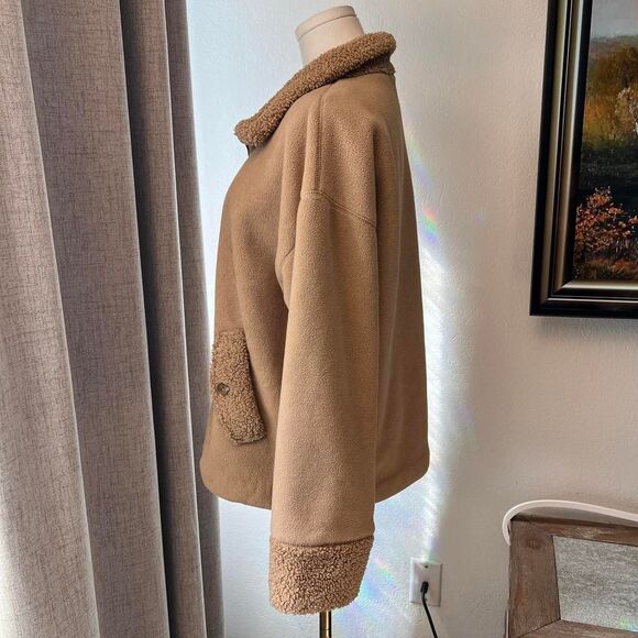 Banana Republic Sherpa-Lined Fleece Jacket – Size Medium - Picture 5 of 8